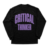 “ CRITICAL THINKER “ LS TEE (BLACK/PURPLE)