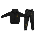" Kings Logo " sweat suit (Black/Gold/White)