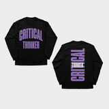 “ CRITICAL THINKER “ LS TEE (BLACK/PURPLE)