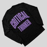 “ CRITICAL THINKER “ LS TEE (BLACK/PURPLE)