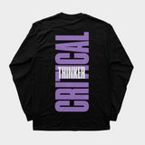 “ CRITICAL THINKER “ LS TEE (BLACK/PURPLE)