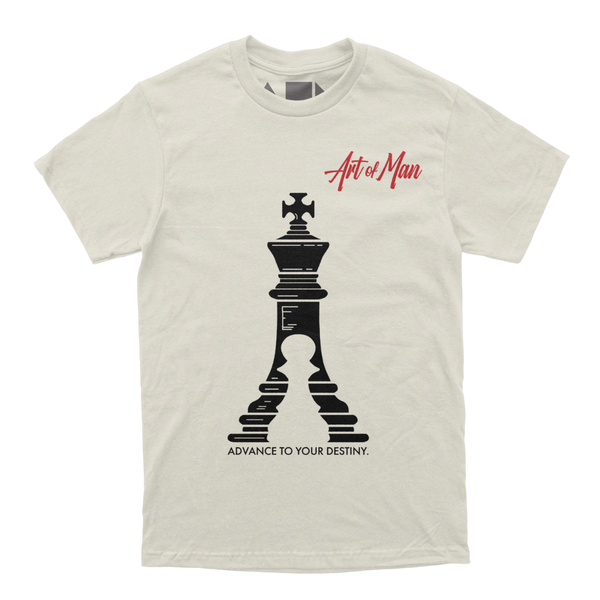 “ ADVANCE “ TEE (CREAM/RED)