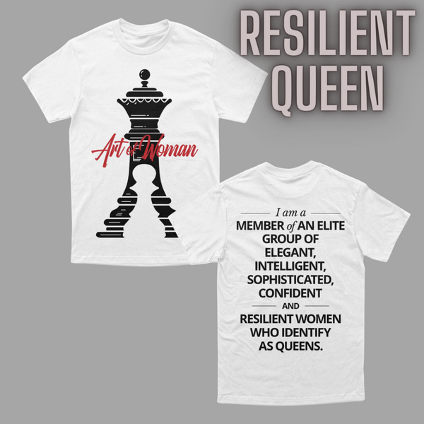 " Resilient Queen " Tee (WHT/BLK/RED)