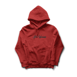 Art Of Woman Embroidered Hoodie Red