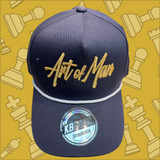 Navy and Gold 5 Panel SnapBack